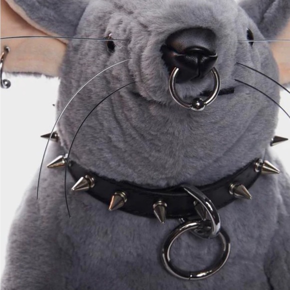 Gray Plush Mouse Backpack main image 4